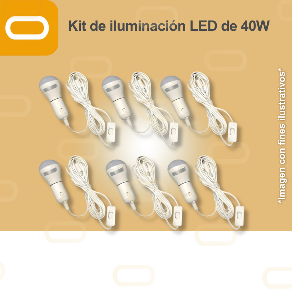 Kit 40W DC 6 bombillas