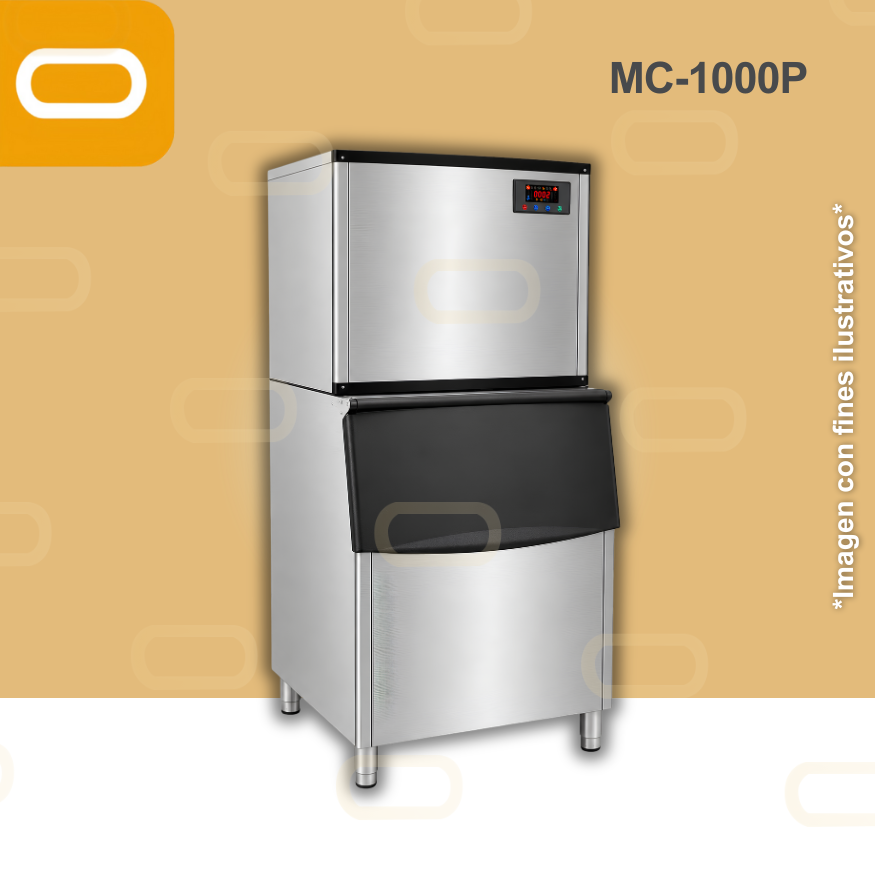Máquina de hacer hielo Comercial - MC1000P - (401 a 802 Lbs/24 hrs)
