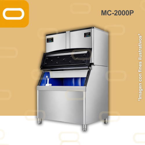 Máquina de hacer hielo Comercial - MC2000P - (635 a 1270 Lbs/24 hrs)