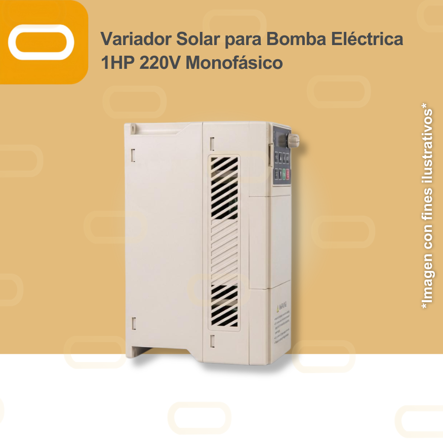 Variador de Frecuencia / Controlador Híbrido para bomba AC de 1HP de voltaje 220V Monofásico