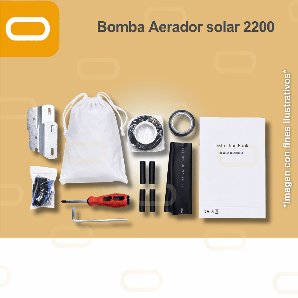 Aireador Solar para Piscicultura Estático 280V-2200W