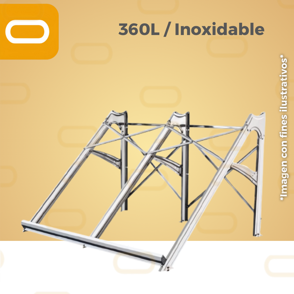Marco para calentador 360 Litros Inox
