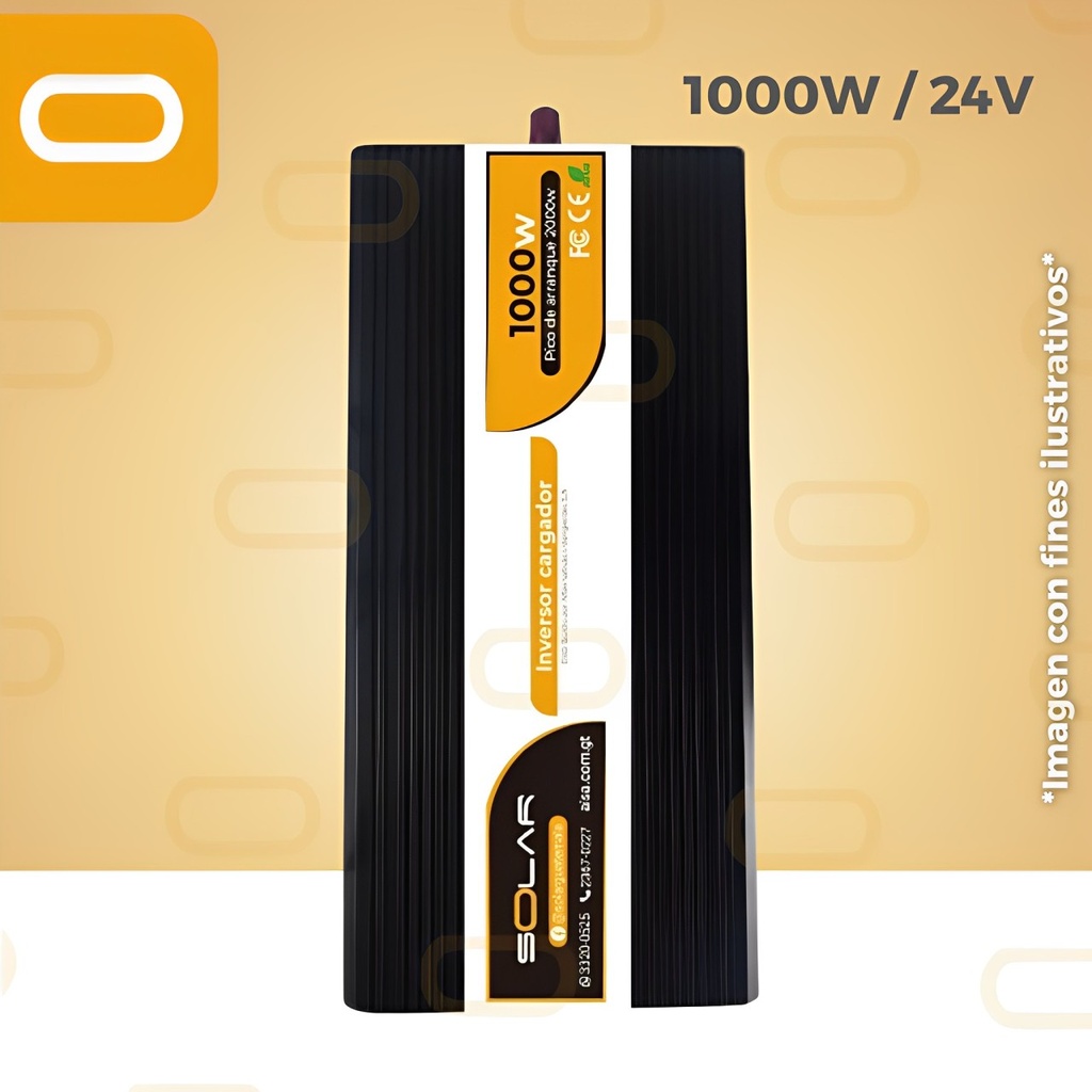 Inversor Cargador Solar Pro 1000W 24V