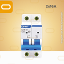 Flipón automático AC 2X16 AMP Chint