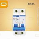 Flipón automático AC 2X63 AMP Chint
