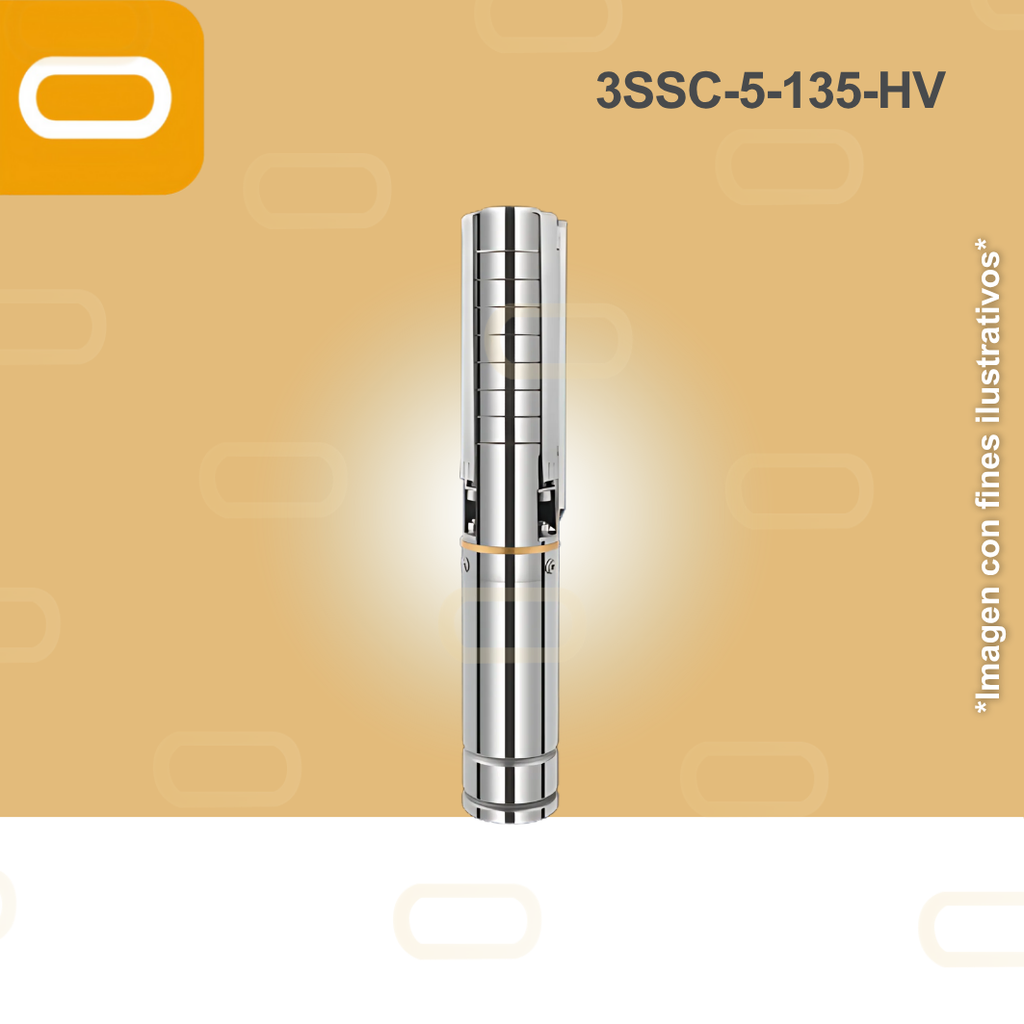 Bomba sumergible SOLAR 3SSC-5-135-HV