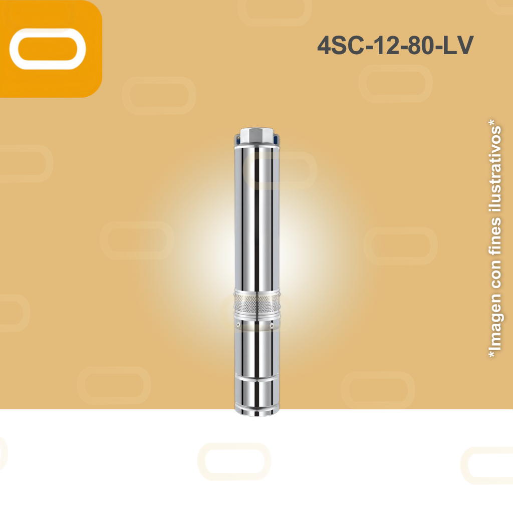 Bomba sumergible SOLAR 4SC-12-80-LV