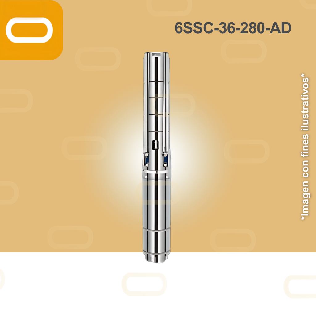 Bomba sumergible SOLAR 6SSC-36-280-AD