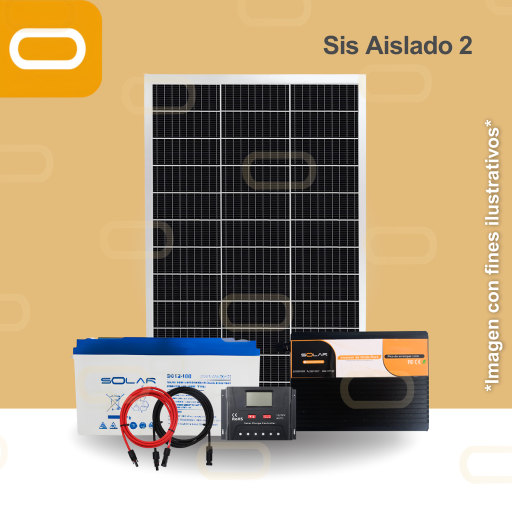 Sistema Aislado 2 kWh al día 380W