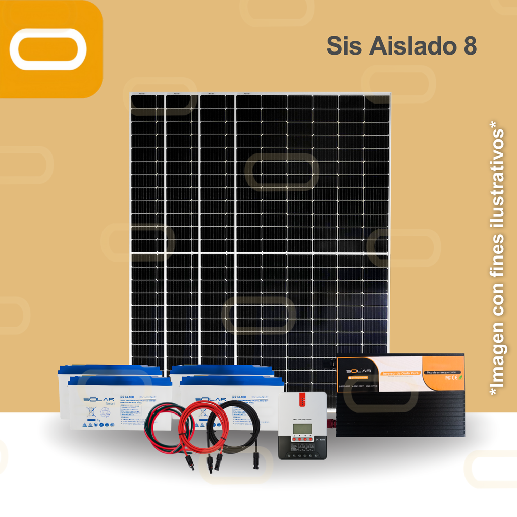 Sistema Aislado 8 kWh al día 450W