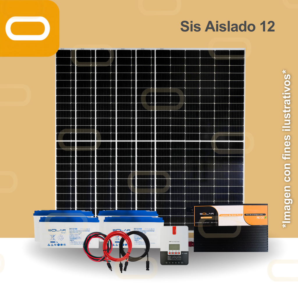 Sistema Aislado 12 kWh al día 450W