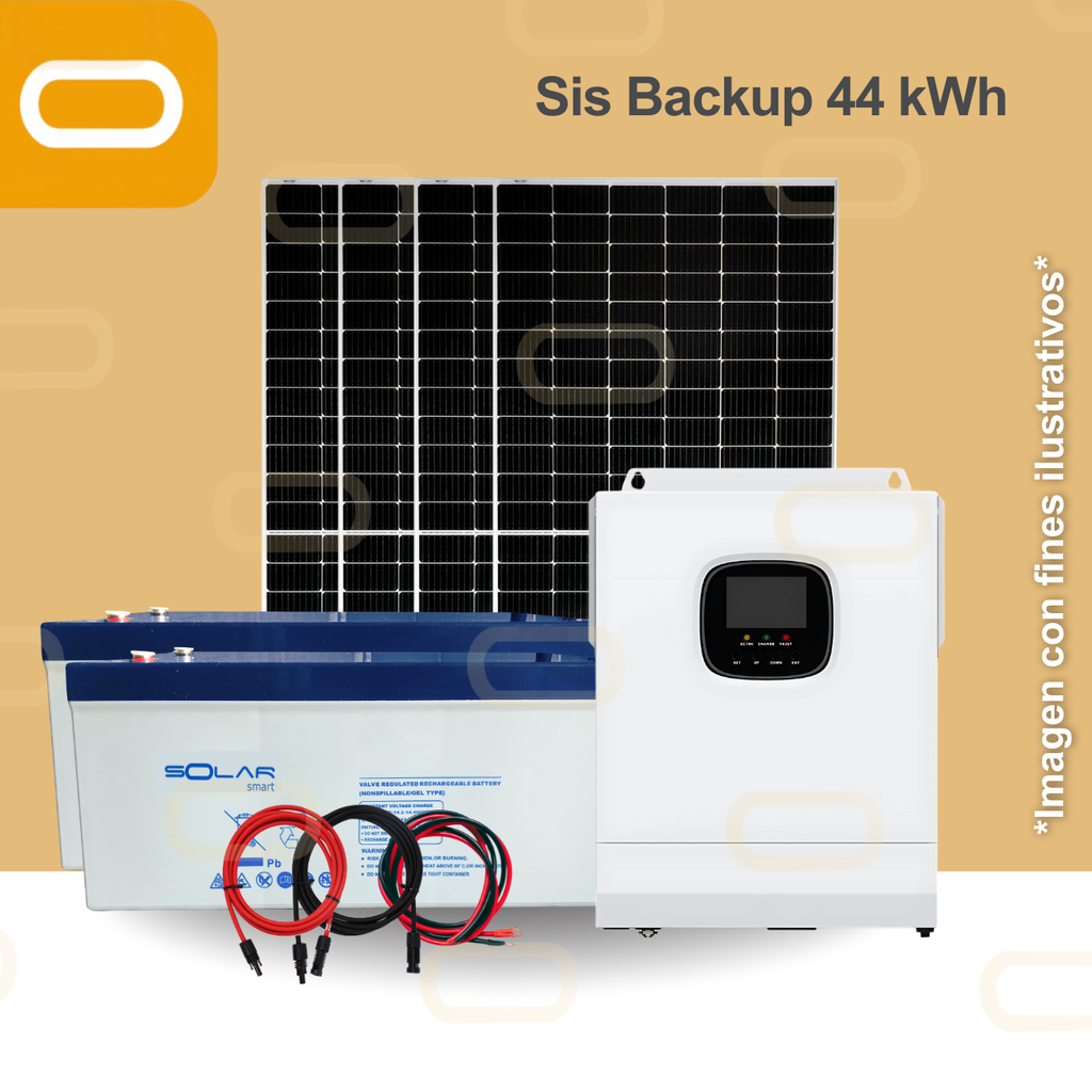 Sistema de Backup 44 kWh al día / 9840Wp