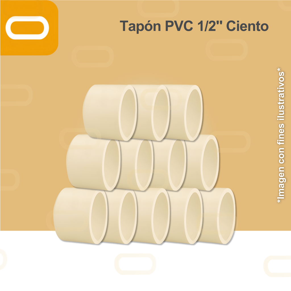 Tapón CPVC 1/2" - Ciento