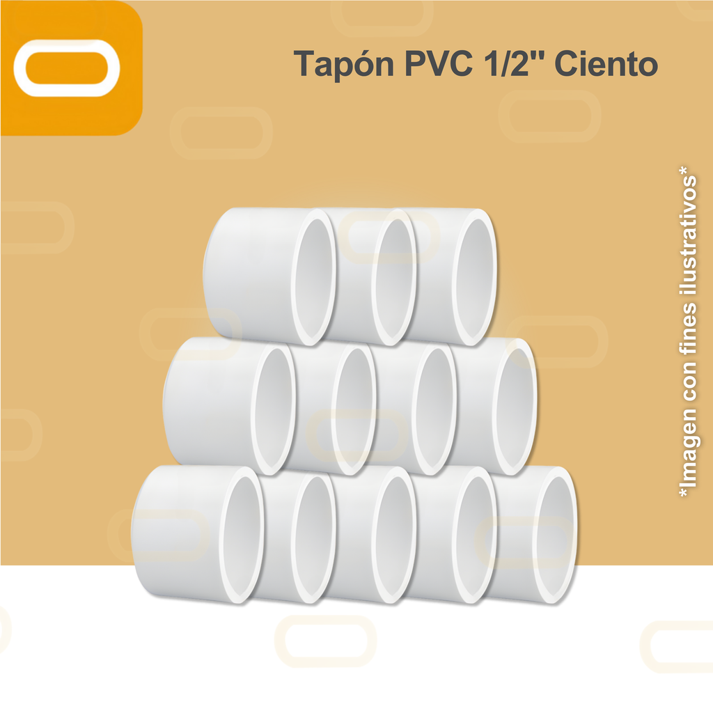 Tapón PVC 1/2" - Ciento