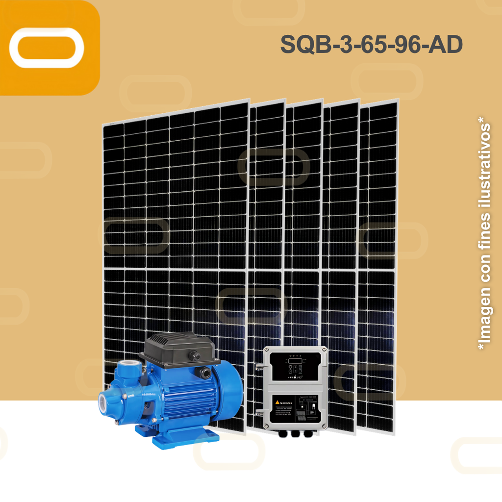 Sistema Bomba Solar Periférica SQB-3-65-96-AD-650W