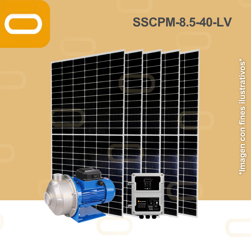 Sistema Bomba Solar de Caudal no sumergible SSCPM-8.5-40-LV-650W