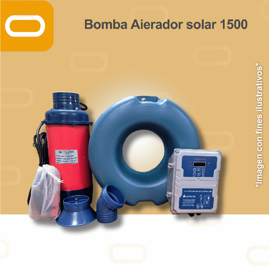 Aireador Solar para Piscicultura Jet 180V-1500W