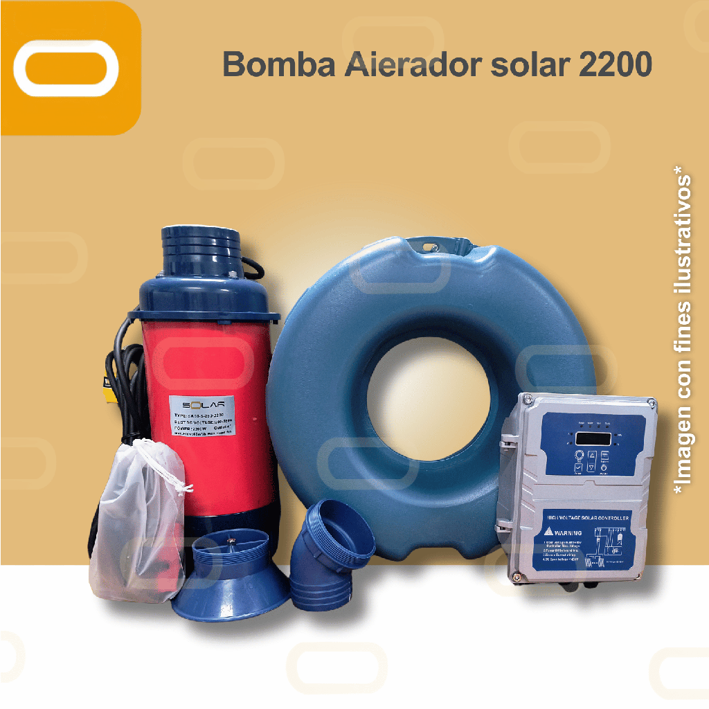 Aireador Solar para Piscicultura Jet 280V-2200W
