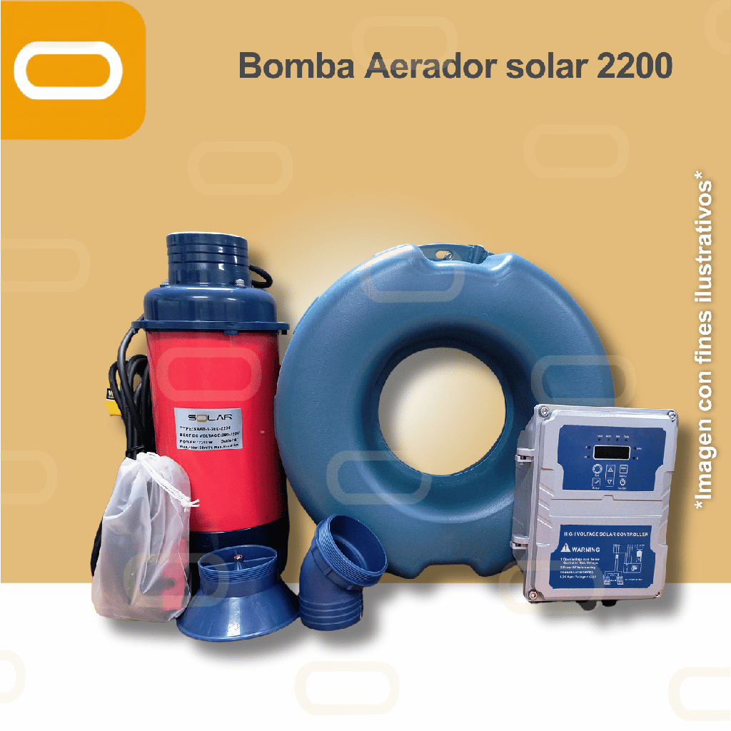 Aireador Solar para Piscicultura Jet 280V-2200W