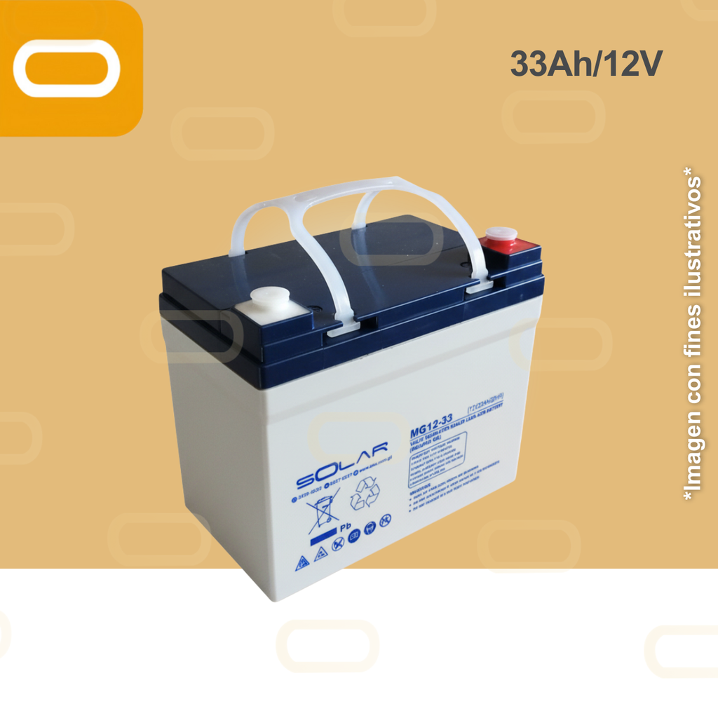 Batería de Gel 33Ah / 12V