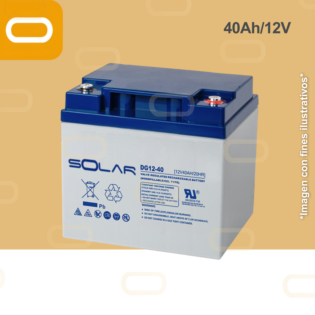 Batería de Gel 40Ah / 12V