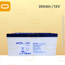[Batería-260Ah] Batería de Gel de 260Ah / 12V