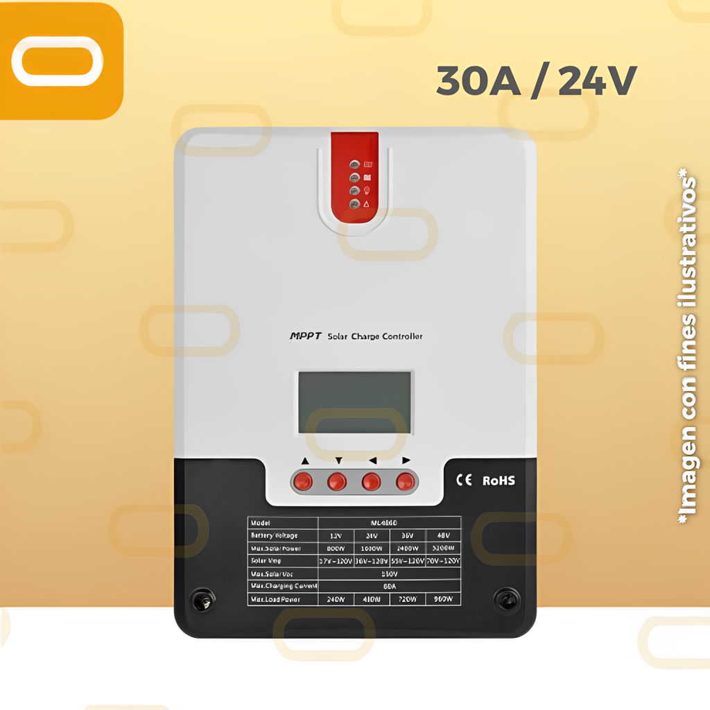 Controlador MPPT 30A / 24V