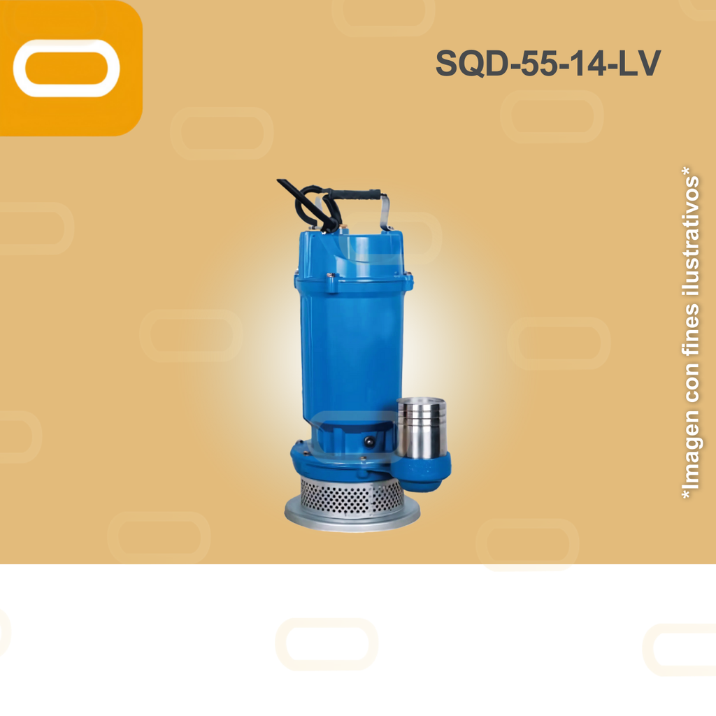 Bomba sumergible de caudal SOLAR SQD-5.5-14