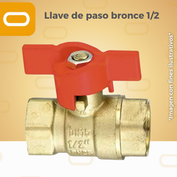 [Llave-Paso-bronce-1/2] Llave de paso bronce 1/2"