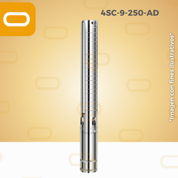 [25-203-AD-4SC-9-250-530-4000] Bomba Sumergible SOLAR 4SC-9-250-AD