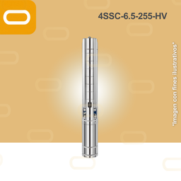 [25-115-HV-4SSC-6.5-255-280-2200] Bomba Sumergible SOLAR 4SSC-6.5-255-HV