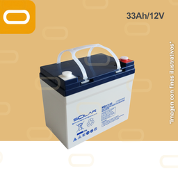 [Batería-33Ah] Batería de Gel 33Ah / 12V