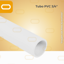 [Tubo-PVC-3/4] Tubo PVC 3/4"