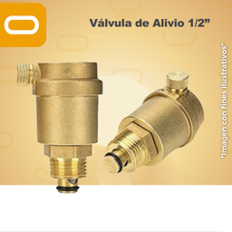 [Válvula-Alivio-1/2] Válvula de Alivio 1/2"