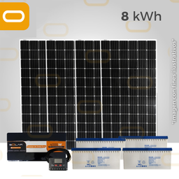 [Sis-Aislado-8-380W] Sistema Aislado 8 kWh al día - 380W