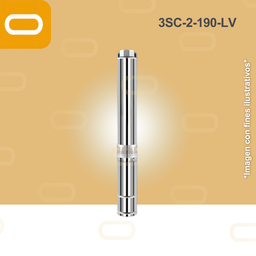 [25-016-LV-3SC-2-190-110-1100] Bomba sumergible SOLAR 3SC-2-190-LV