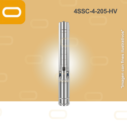 [25-106-HV-4SSC-4-205-180-1500] Bomba sumergible SOLAR 4SSC-4-205-HV