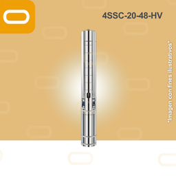 [25-133-HV-4SSC-20-48-180-1500] Bomba sumergible SOLAR 4SSC-20-48-HV