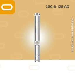 [25-155-AD-3SC-6-125-180-1500] Bomba sumergible SOLAR 3SC-6-125-AD