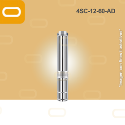 [25-174-AD-4SC-12-60-150-1100] Bomba sumergible SOLAR 4SC-12-60-AD