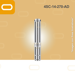 [25-211-AD-4SC-14-270-530-7500] Bomba sumergible SOLAR 4SC-14-270-AD