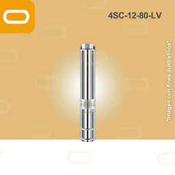 [25-063-LV-4SC-12-80-110-1300] Bomba sumergible SOLAR 4SC-12-80-LV