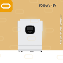 [Inversor-Carga-HIB-5K-U] Inversor Cargador Solar Híbrido 5000W 48V