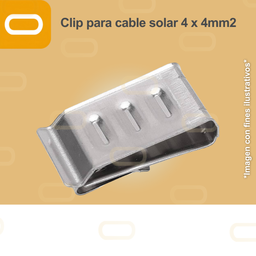 [Clip-cable-solar] Clip para cable solar 4 x 4 mm2
