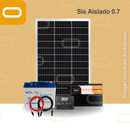 [Sis Aislado 0.7] Sistema Aislado 0.7 kWh al día 200W