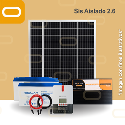 [Sis Aislado 2.6] Sistema Aislado 2.6 kWh al día 615W