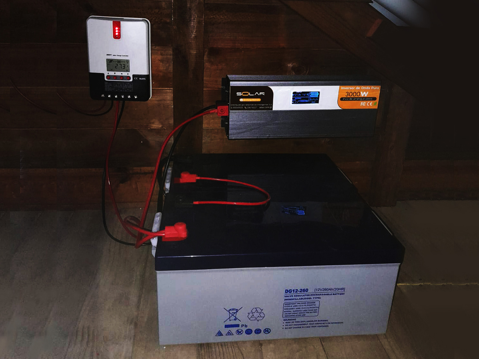 Instalacion 2 de Sistema Aislado 3.4 kWh al día 380W