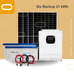 [Sis Backup 21 kWh] Sistema de Backup 21 kWh al día / 4920Wp