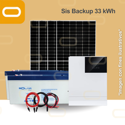 [Sis Backup 33 kWh] Sistema de Backup 33 kWh al día / 7380Wp