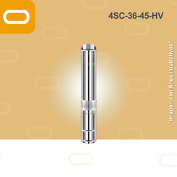 [25-085-HV-4SC-36-45-280-2200-HV] Bomba sumergible SOLAR 4SC-36-45-HV